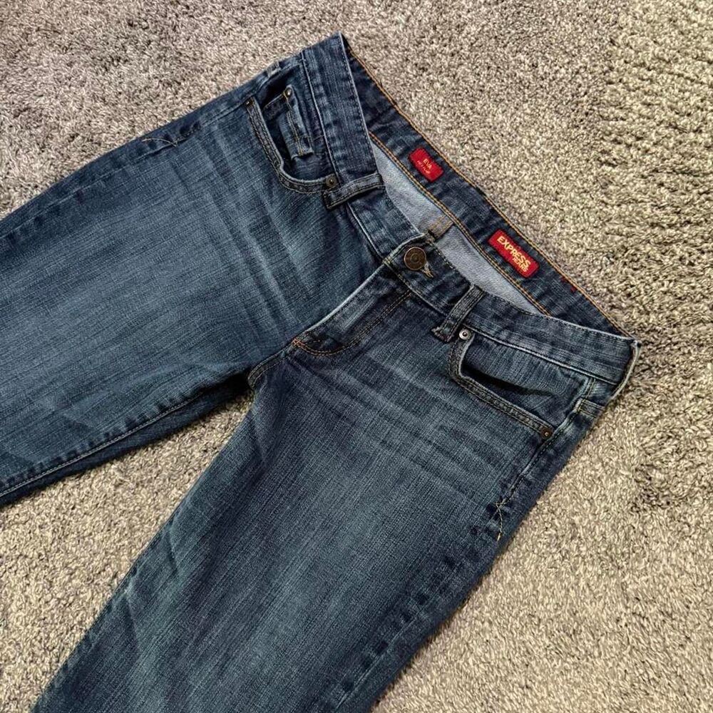 Express Women's Blue and Navy Jeans